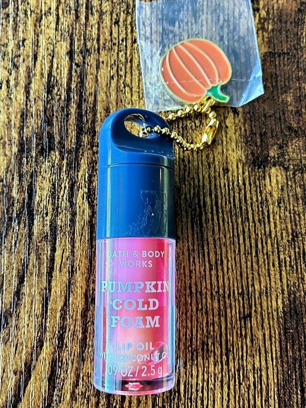 Unopened Bath & Body Works Pumpkin Cold Foam Lip Oil NWT